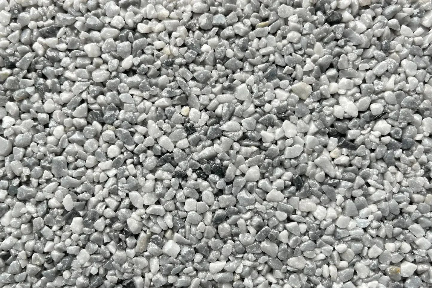 Poseidon resin bound aggregate close-up, mid blue-grey blend